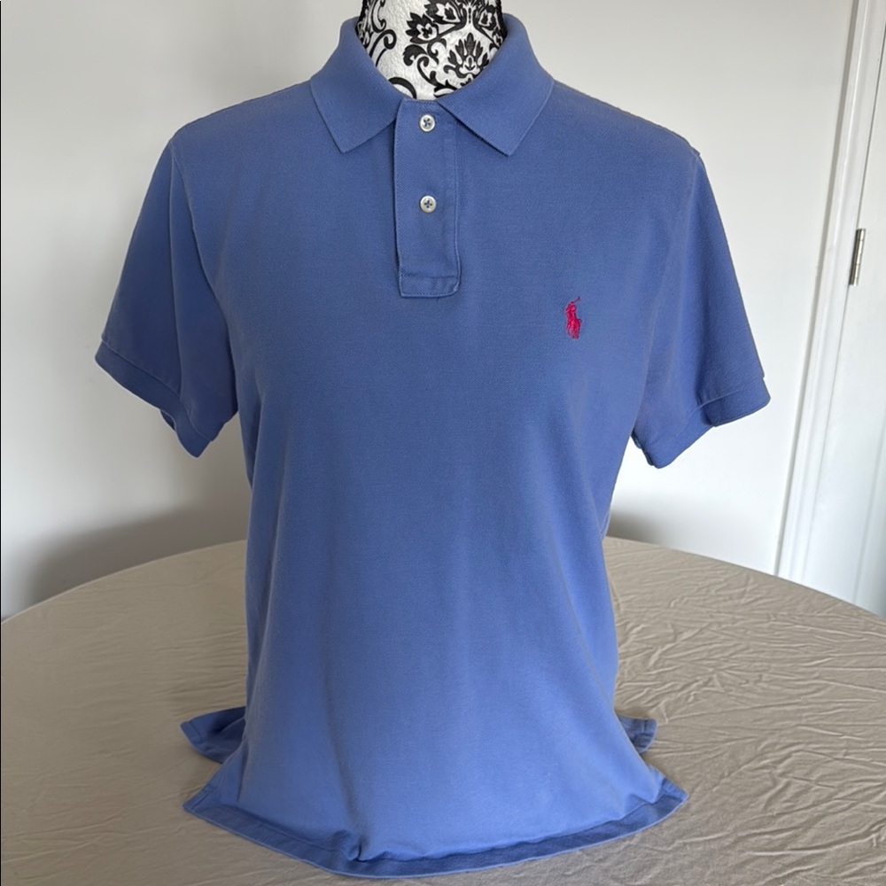 Polo by Ralph Lauren Blue Cotton Pique Polo